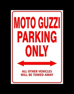 MOTO GUZZI Parking Only Sign - Picture 1 of 1
