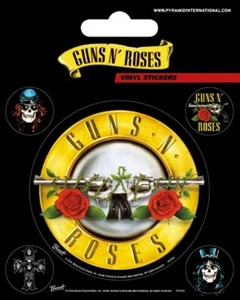 Vinyl Sticker / Aufkleber-Set GUNS ´N ROSES - Logo 1x 7,5cm 4x 2cm NEU PS7221 - Bild 1 von 1