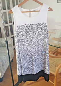 As New Black And White Shift Dress by Jeans West Size 10 - Picture 1 of 6