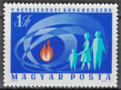 HUNGRÍA: 1970 SC#2044 MH 5º Congreso de Educación AJ679 Foto 1 de 2