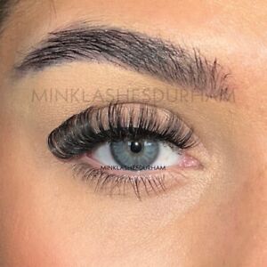 Russian D Curl Strip Lashes Hybrid Mink False Fake Eye lashes Full Curled UK