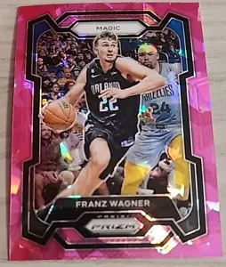 2023-24 Panini Prizm #1 Franz Wagner Prizm Pink Ice Orlando Magic - Foto 1 di 2