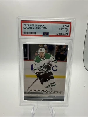 2024-25 Upper Deck Series 1 - Young Guns Logan Stankoven #244 (RC) - Image 1 of 2