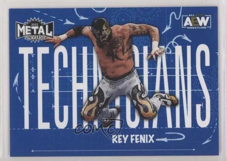 2022 Skybox Metal Universe AEW All Elite Wrestling Technicians Rey Fenix #TN-32 - Image 1 of 2