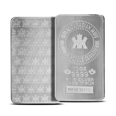 10 oz (RCM) Royal Canadian Mint Silver Bar (New) - Image 1 of 3