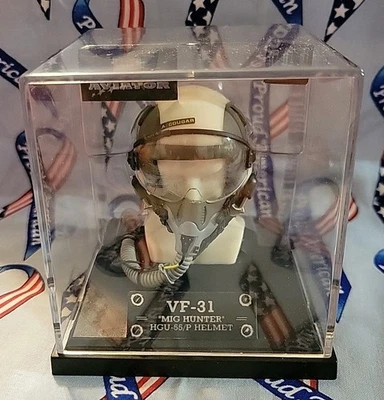 1/6 BBI Aviator Elite Force Flight Helmet VF-31 "MIG HUNTER" HGU-55/P HELMET - Image 1 of 4