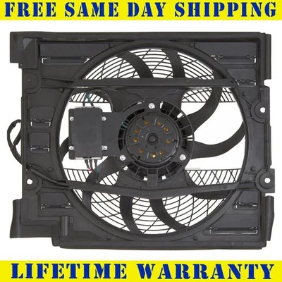 New AC Condenser Fan For 01-03 BMW 525i 530i 2.5L 3.0L 99-00 528i 2.8L - Image 1 of 4