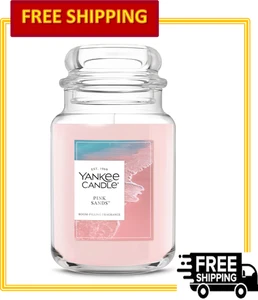 Yankee Scented Candle Large Jar with up to 150 Hour Burn Time, Pink Sands, 22 oz - Picture 1 of 8