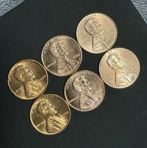 1958 2008 2025 P D Lincoln Cent Penny Lot of 6 BU 🔥LAST YEARS OF EACH SERIES🔥 - Bild 1 von 2
