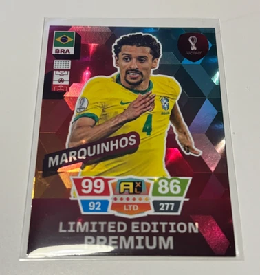 Panini FIFA 2022 Qatar World Cup Premium Limited Edition Marquinhos - Photo 1/2