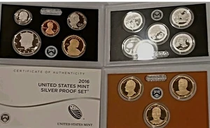 2016-S US Mint Silver Proof Set with COA & Box 13 Coins 90% United States - Picture 1 of 3