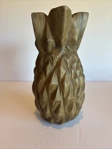 Vintage Hand Carved Wooden Pineapple - Picture 1 of 6