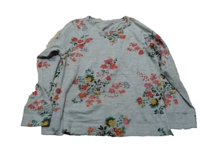 Blusa Ann Taylor Loft Mujer Manga Larga Floral Pesada Sudadera - Imagen 1 de 3