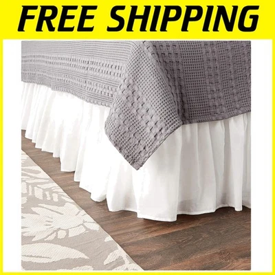 优雅棉质Voile灰尘荷叶边国王 — 第 1/4 张图片