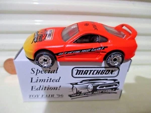 Matchbox 1996 USA Toy Fair TOYOTA SUPRA TURBO New Mint in New Mint Box - Picture 1 of 7