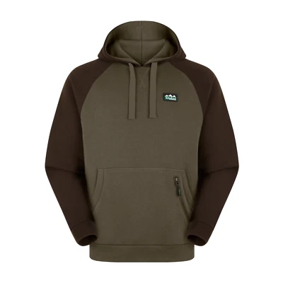 Ridgeline Men's North Island Fleece Hoodie Light Bark Mix Sweatshirt with Hood