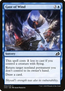 MTG Magic IKO Ikoria - 1x EN NM 054 C Gust of Wind - Picture 1 of 1