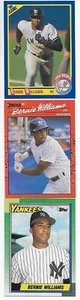 MLB BERNIE WILLIANS YANKEES 13 CARD ROOKIE LOT NM/MT 1990 DONRUSS SCORE TOPPS - Imagen 1 de 1