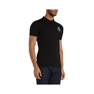 Iceberg Men's Crown Logo Polo Shirt Black I1PF0306310 BLK - BRAND NEW W/ TAG - Picture 1 of 3