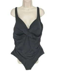 BADEANZUG FO ALL schwarz Badeanzug Damen Größe 22 integrierter BH Stretch - Bild 1 von 5