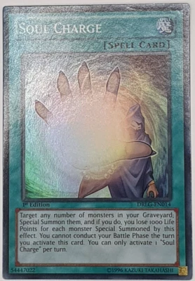 Soul Charge - DRLG-EN014 - Super Rare 1st Edition Yugioh - Image 1 of 2