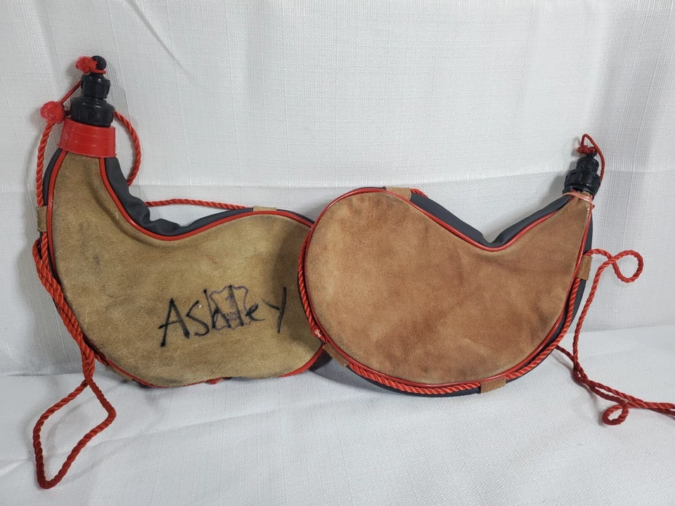 Винтажная сумка Coghlans Bota столовая пара с полиэтиленовой подкладкой для кемпинга походов кожи охоты - Изображение 1 из 4