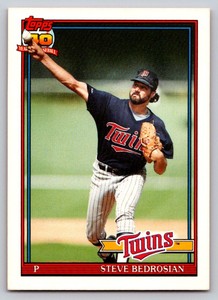 1991  Topps Traded #6T Steve Bedrosian Minnesota Twins