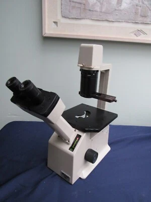 Microscopio de contraste de fase invertida Nikon TMS-F 3 objetivos GARANTIZADO Foto 1 de 4