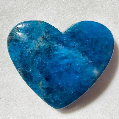 Piedra preciosa cabujón corazón apatita azul natural 80 quilates para joyería 31,2X37,7 mm 23 Foto 1 de 3
