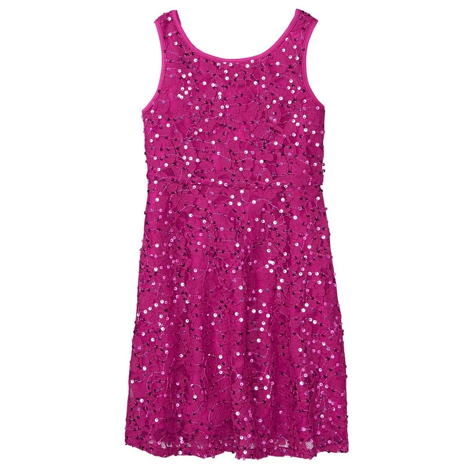 NWT Gymboree Dressed Up Sequin Lace Dress special Ocassion Wedding Easter Girls - Image 1 of 1