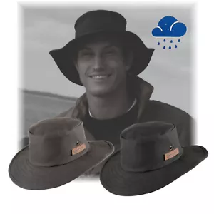 SCIPPIS Oilskin Jack 1H12 Canvas Regenhut Outdoor cotton Hut black brown unisex - Bild 1 von 5