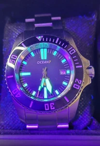 SELTENE OCEAN7 MODELL LM-8 AUTOMATIK 25 JEWELS 2000M DIVER SWISS HERREN UHR - Bild 1 von 9