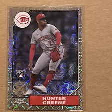 2022 Topps Chrome Update Silver Pack 1987 #T87C-52 HUNTER GREENE RC Reds