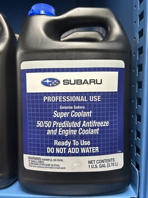 Genuine OEM Subaru Super Coolant Prediluted 1 Gallon Pre Mixed SOA868V9272 - Image 1 of 2