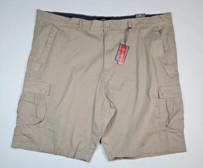 Beverly Hills Polo Club Men's Khaki Relaxed Straight Fit Cargo Shorts Size 48W - Image 1 of 4