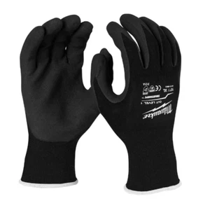Milwaukee 48-73-8901 Black Nitrile Level 1 Cut Resistant Dipped Work Gloves - M - Picture 1 of 1