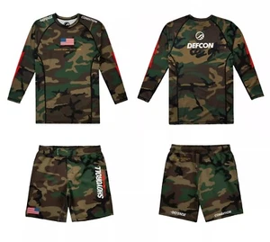 Camo DEFCON x SHOYOROLL Rashguard Batch #138 VIOLENT LS Jiu Jitsu Long Sleeve - Picture 1 of 8