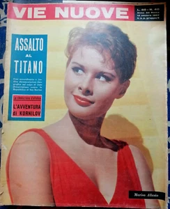 Rivista Settimanale VIE NUOVE Cover MARISA ALLASIO Anno 1957 - Picture 1 of 4