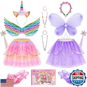 Jeowoqao Kids Princess Dress Up Clothes for Little Girls, Toddler Girls Dress - Picture 1 of 5