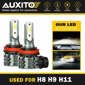 AUXITO LED Headlight High Beam Low 4000LM H8 H11 Bulbs Fog H9 Canbus DRL Light - Picture 1 of 11