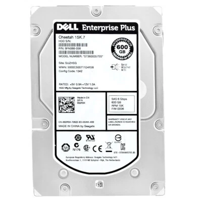 Dell ST3600057SS 002R3X 600GB 15K SAS II 3,5'' Pollici 9FN066-058 - Immagine 1 di 4