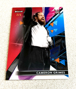 2021 Topps Finest WWE NXT Red Refractor #79 Cameron Grimes 2/5
