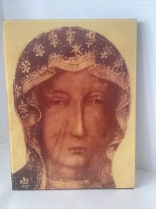 Our Lady of Czestochowa Plaque Polish Catholic Icon 9.5x7” Religious Wall Decor - Picture 1 of 7