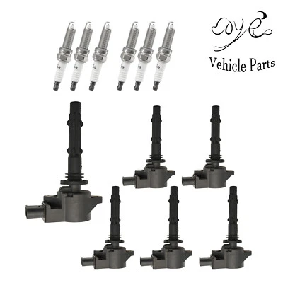 6x Bobina de encendido + 6x Bujía para Mercedes-Benz C300 V6 2008-2012 3,0 L UF-535 Foto 1 de 4