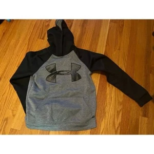Under Armour Storm 1 Youth Large Hoodie  gray black Excellent Loose Fit - Picture 1 of 4