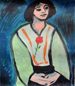 Henri Matisse Signed French Fauvist Oil Painting on Canvas - Modern Art - Picture 1 of 4