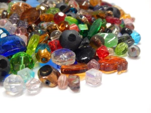 Perle di Vetro 100g/250g Set di Perle Miste Cristallo Miscela di Perle V1 - Foto 1 di 9
