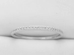 PLATINUM DIAMOND ETERNITY RING WEDDING BAND ANNIVERSARY MICHEL B - Picture 1 of 3