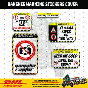 Adesivi di avvertimento Yamaha Raptor adatti perfettamente sopra etichetta di avvertimento OEM personalizzati - Foto 1 di 1