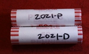 Centavo escudo Lincoln 2021-P&D centavo 2-50 rollos de monedas rollo rojo sin circular - Imagen 1 de 1